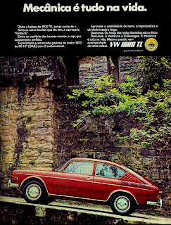 Propaganda Volks 1600 TL - 1970; os anos 70; brazilian cars in the 70s; Oswaldo Hernandez; década de 70;