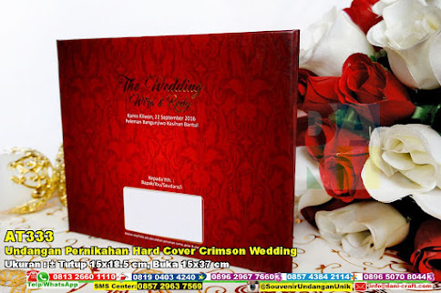 Undangan Pernikahan Hard Cover Crimson Wedding