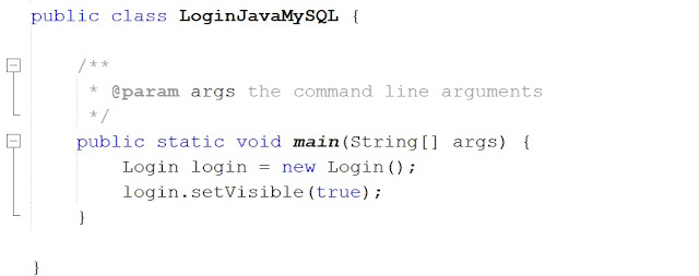 Formulario Login en Netbeans con bases de datos