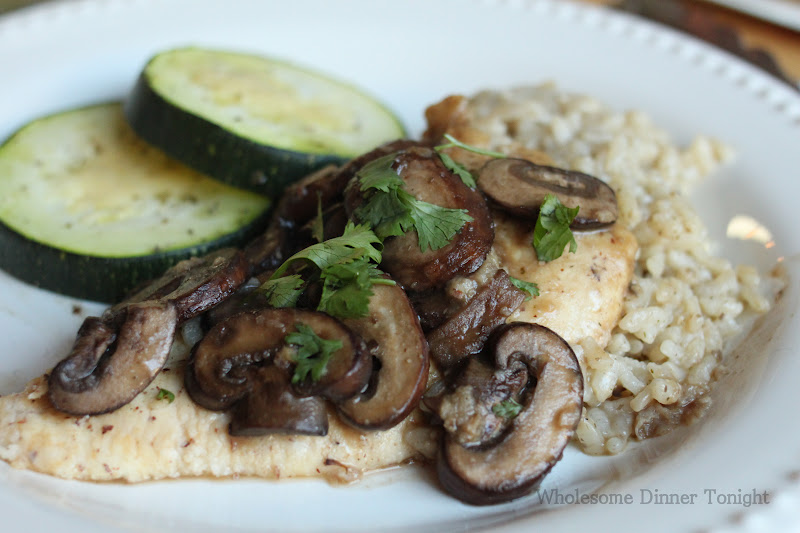 Wholesome Dinner Tonight Baked Chicken Marsala {Gluten Free}