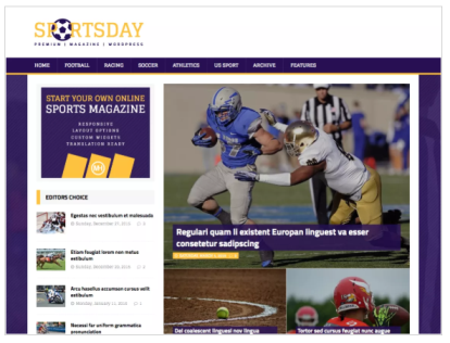 MH SportsMagazine, Theme SEO Cocok Untuk Portal Olahraga