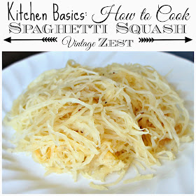 Diane's Vintage Zest!: Kitchen Basics: How to Cook Spaghetti Squash