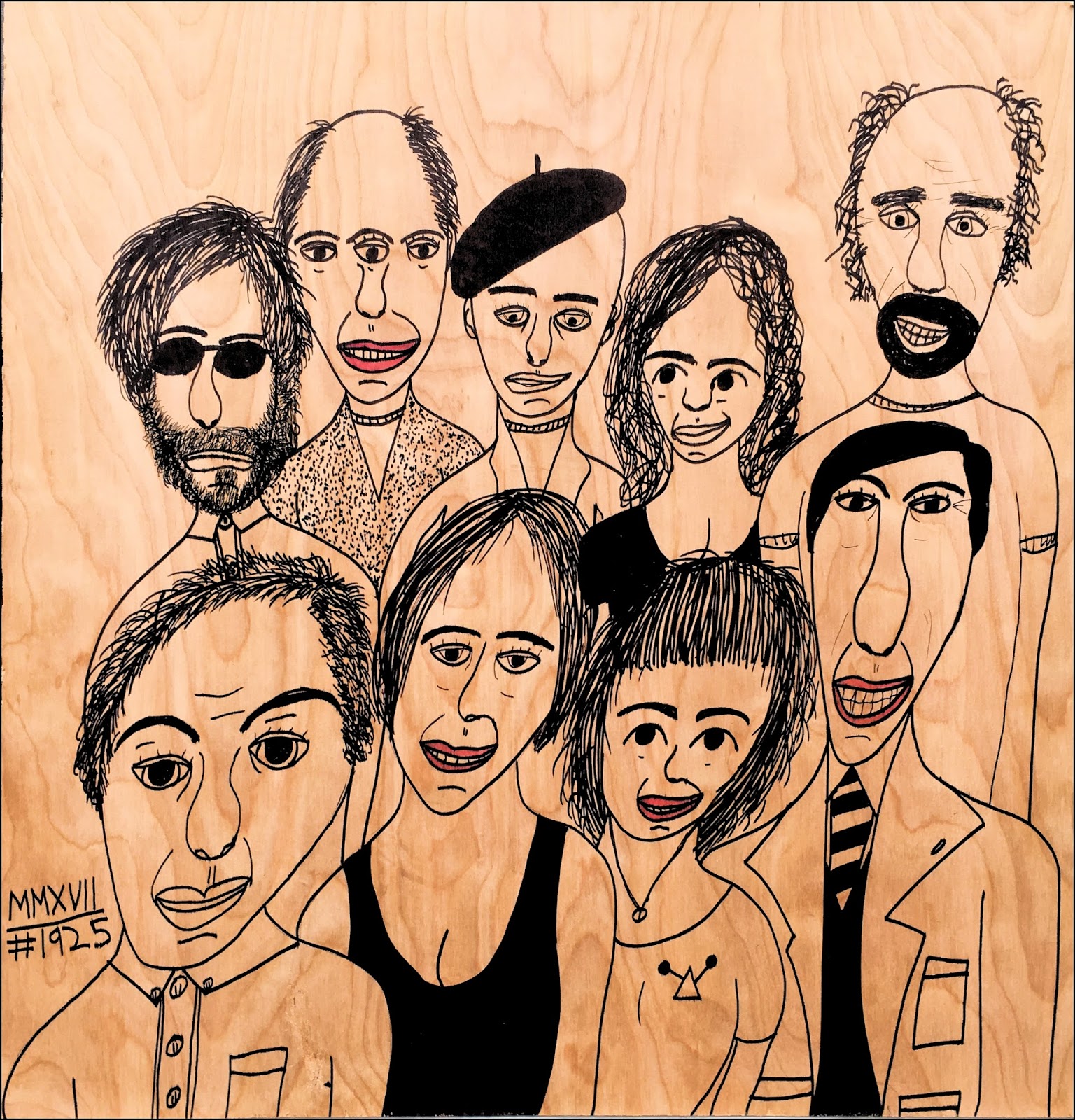 All This Is That Drawing Faces 1925 District 6 Logistics Steering 
