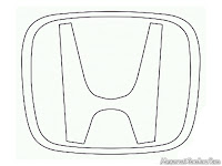 Aneka Logo Mobil Diwarnai Mewarnai Gambar Audi Honda
