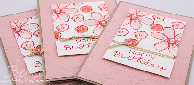 Birthday Flowers with Garden In Bloom Stamps from Stampin' Up! UK