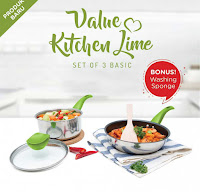 Dusdusan Value Kitchen Lime Set of 3 Basic ANDHIMIND