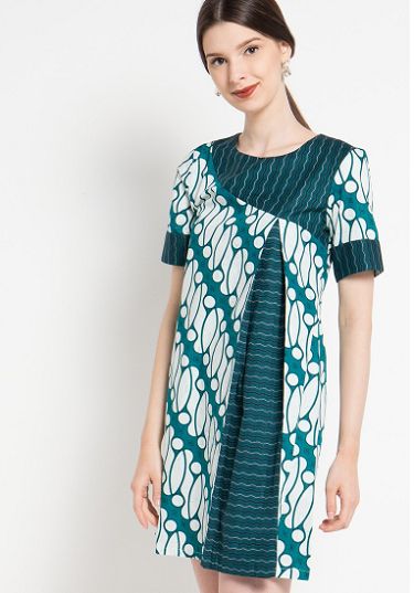 35 Model Dress Batik Modern Masa Kini 2019 Terbaru 