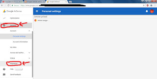 Tampilan setting dan payment adsense Tampilan setting dan payment adsense