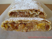 Strudel di mele e pistacchi con crema pasticera