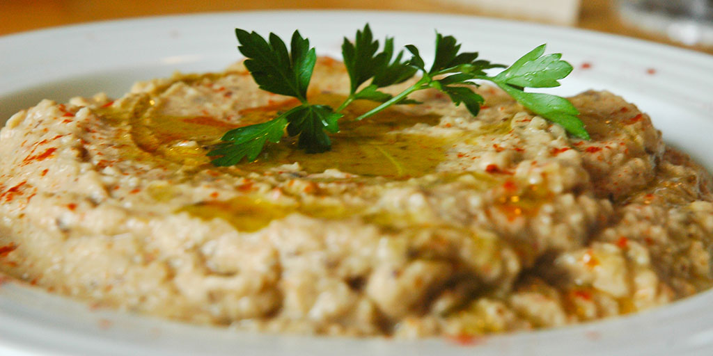 Baba Ghannouj / Grilled Eggplant Dip Recipe LEBANESE RECIPES