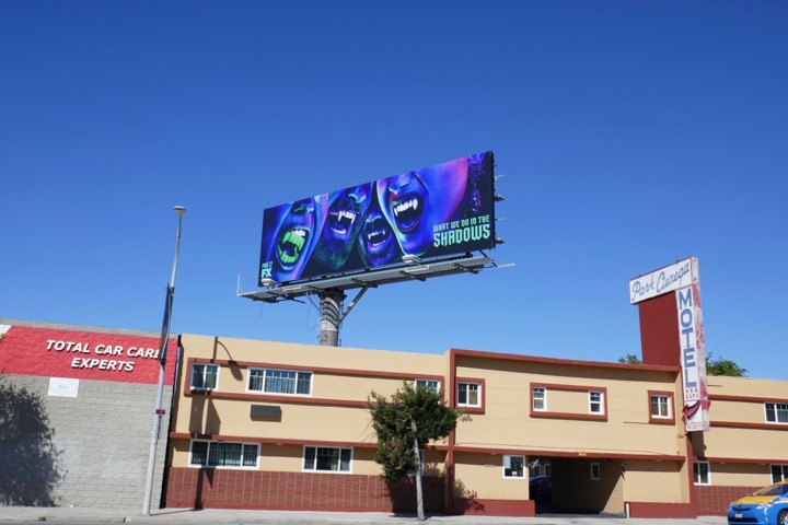 What We Do In The Shadows FX series billboard La Cienega Boulevard What We Do In Shadows billboard
