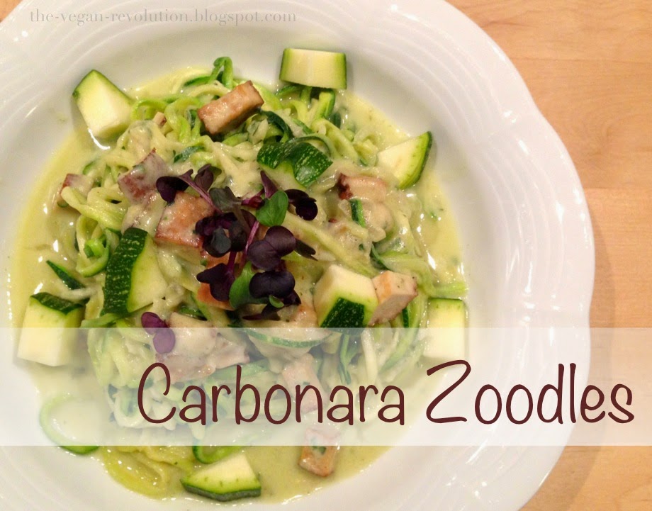The Vegan Revolution Carbonara Zoodles