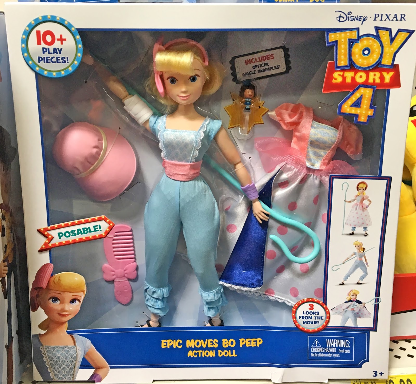 Disney Toy Story 4  Bo Peep With Officer Giggle McDimples Interactive Toy 