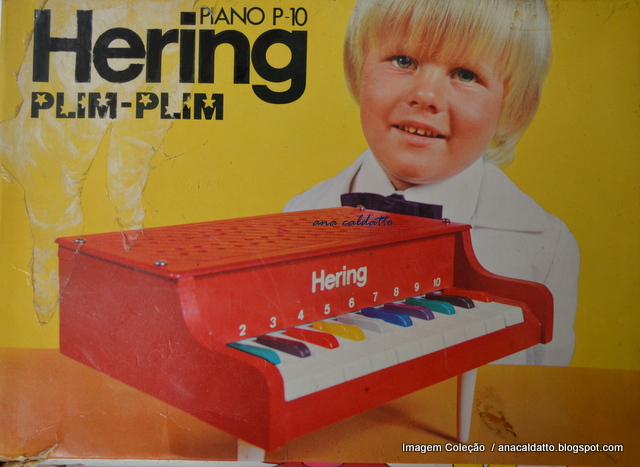 brinquedo piano infantil hering doçura anos 80 