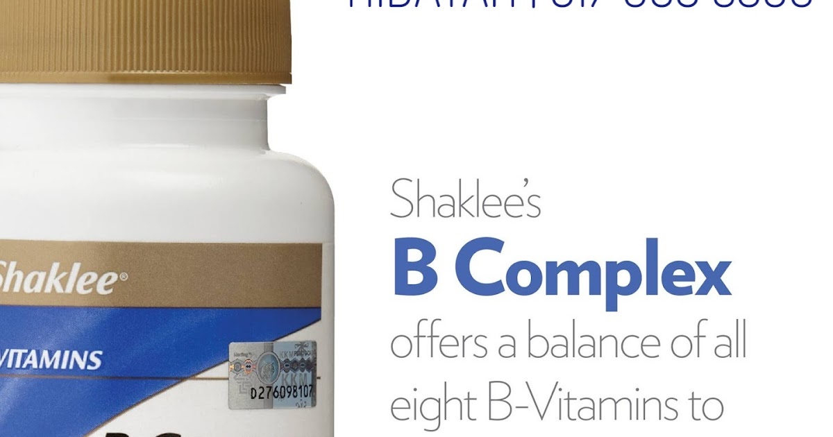 KELEBIHAN VITAMIN B COMPLEX SHAKLEE