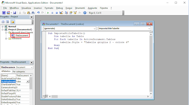 Information Technology: Visual Basic for Application