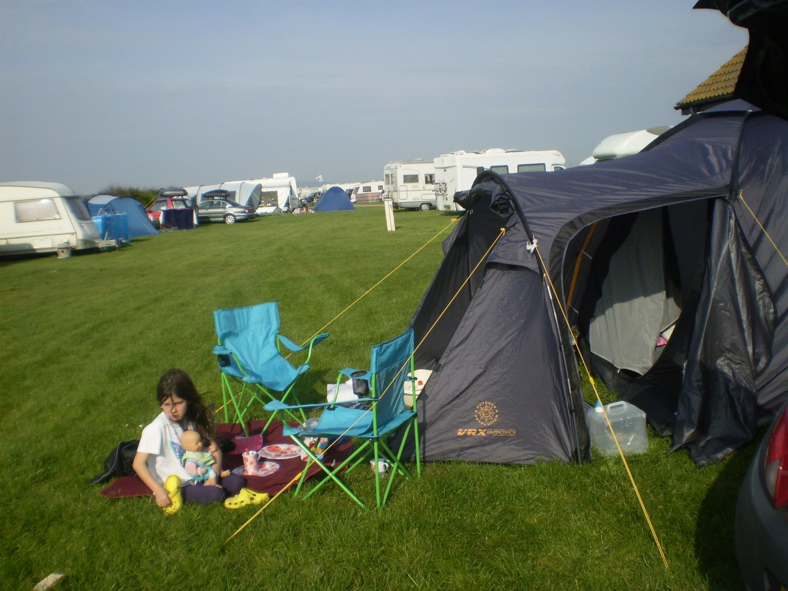 electrical hookup for tents