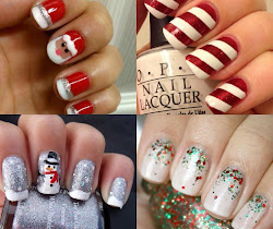 christmas nail bow