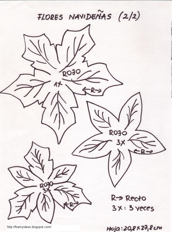 MOLDES FRISADORES para hacer FLORES con GOMA EVA: Plantillas Flores