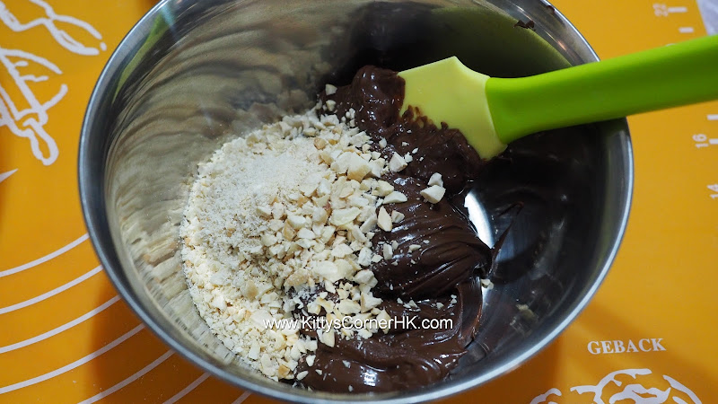 Chocolate Nut Cookie French style 巧克力腰果法式餡餅 自家烘焙 食譜 home baking recipes
