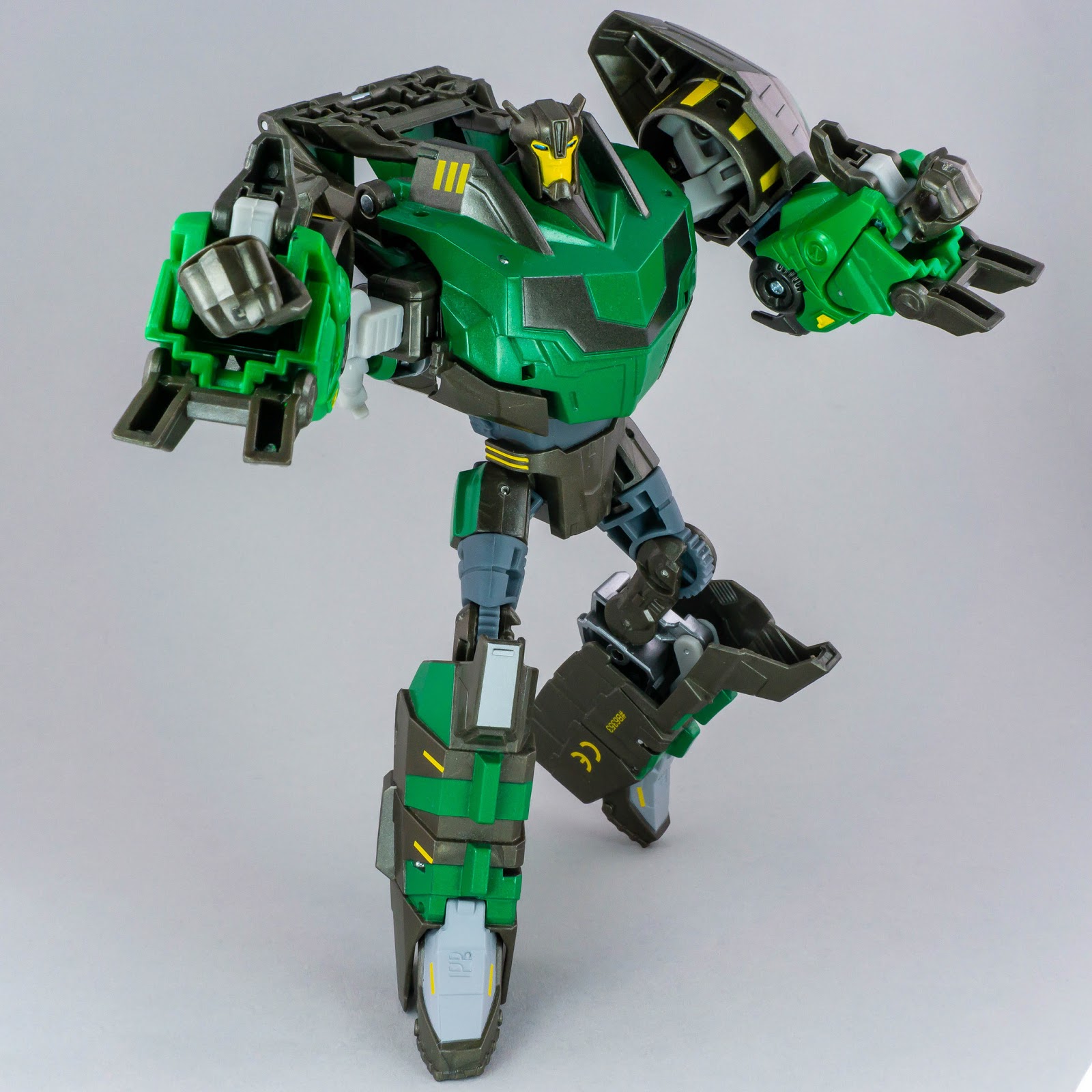 Transformers Robots in Disguise (2015) Grimlock robot mode punching the camera