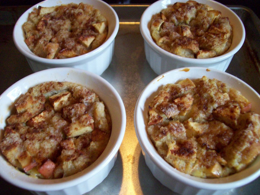 Wine, Dining... and Adventures Ramekin Apple Cinnamon Bread Pudding
