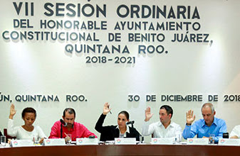 Aprueban presupuesto de 4 MMDP para Ayuntamiento de Benito Juárez en 2019