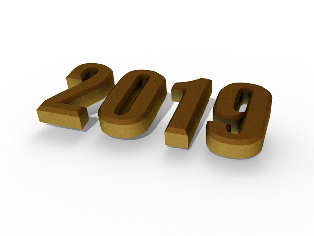 happy new year 2019 3d png images