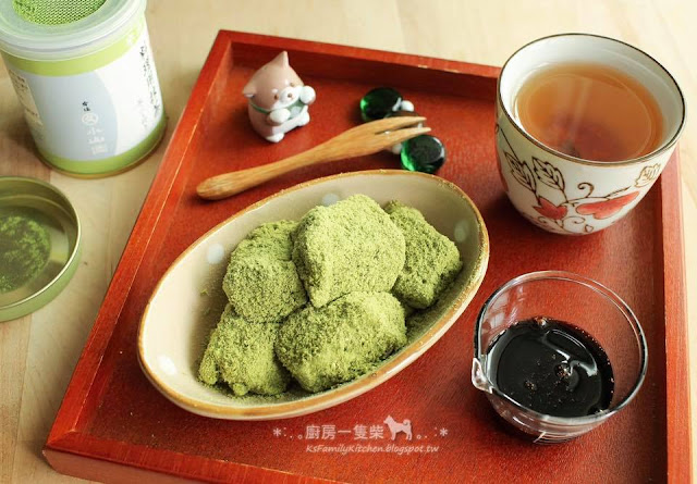廚房一隻柴-黑糖抹茶蕨餅