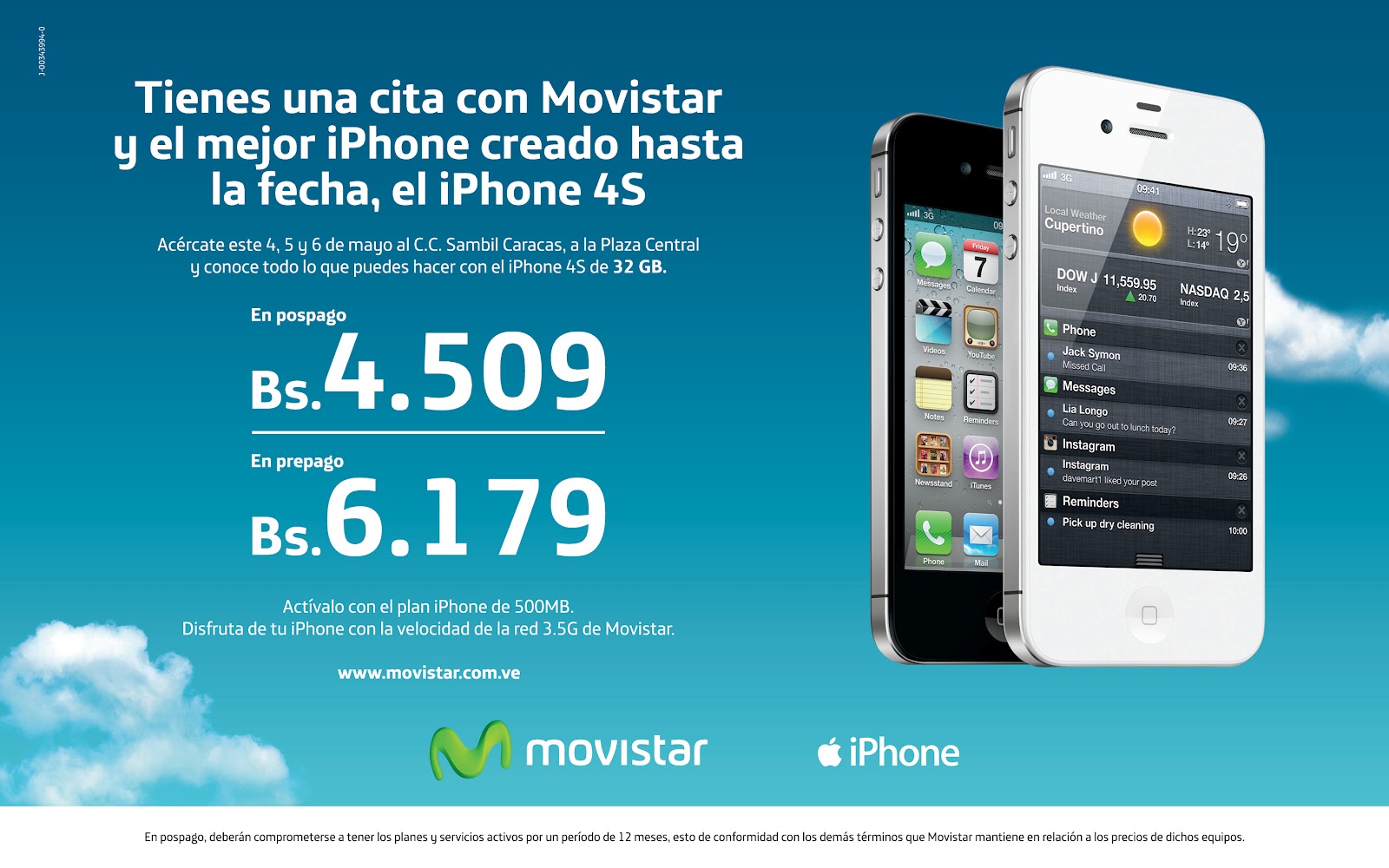 Iphone 4s precio movistar