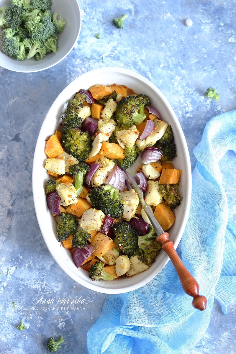 Kurczak z brokułami i batatami Wiem co jem