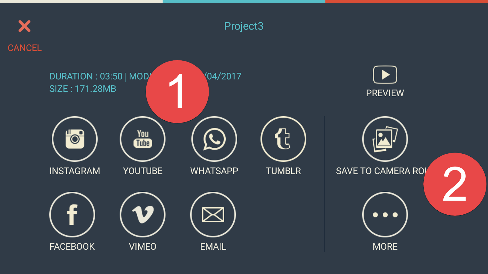 Mobile Video Editing iOS and Android