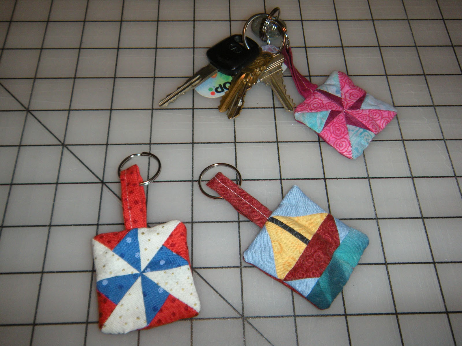 Life in the Scrapatch Tiny Logs Patchwork Keychain Tutorial