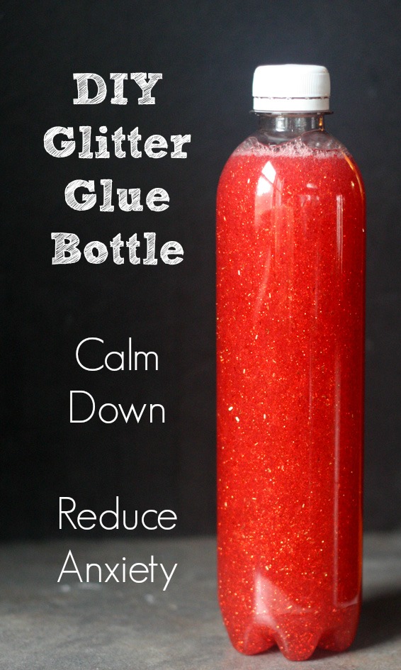 DIY Calming Glitter Glue Bottle Everything Pretty