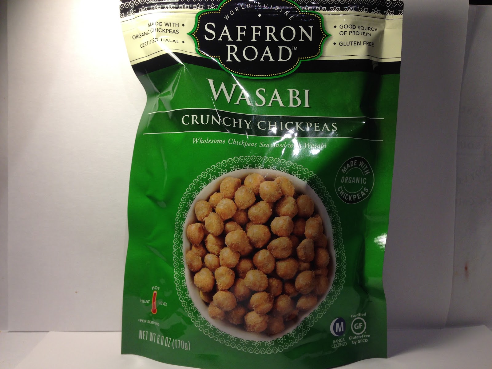 Crazy Food Dude Review Saffron Road Wasabi Crunchy Chickpeas