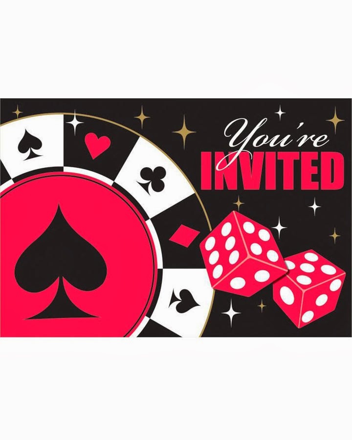 Casino Theme Party Invitations