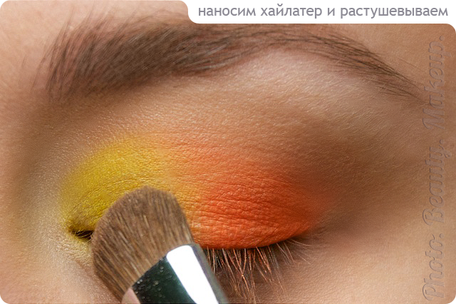 Sun make up. Макияж луна. Sun make up. Необычный макияж с луной. Купить ярко желтые тени.