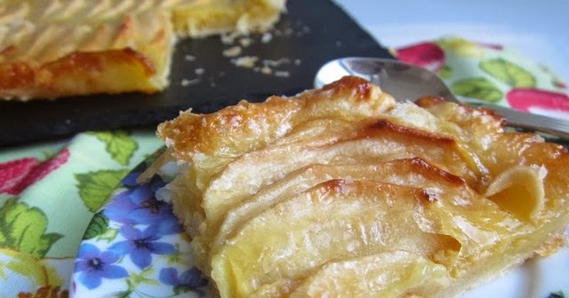 image of Tarta de manzana con hojaldre - rezetas de carmen