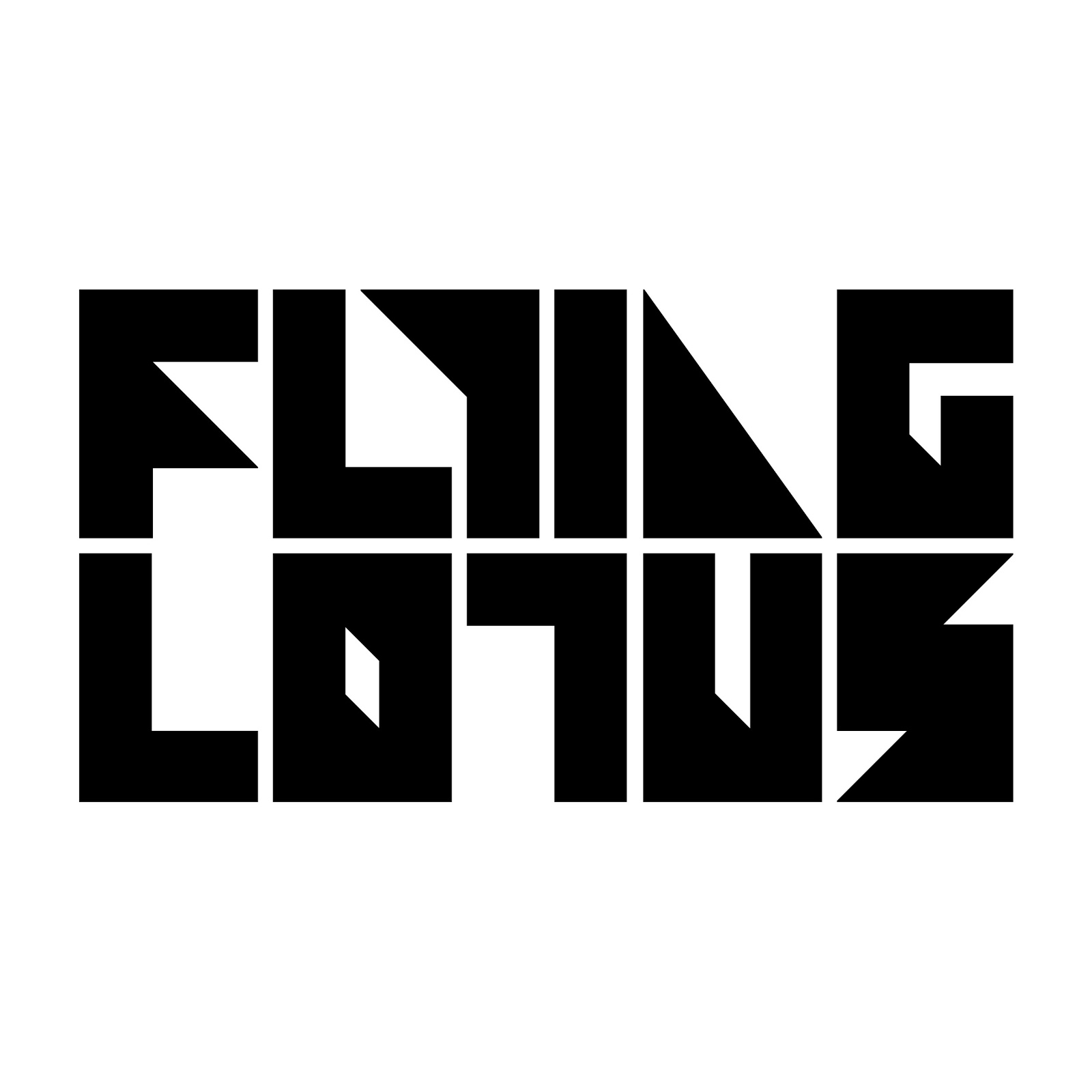 Vector logos of electronic music Flying Lotus
