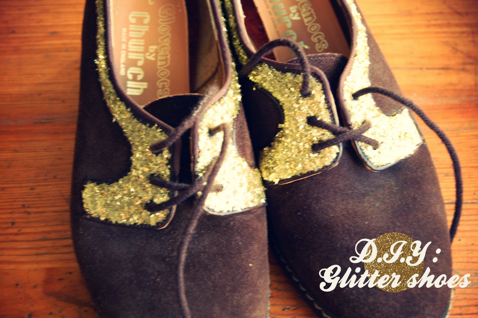 D.I.Y Glitter shoes. - Ella Masters