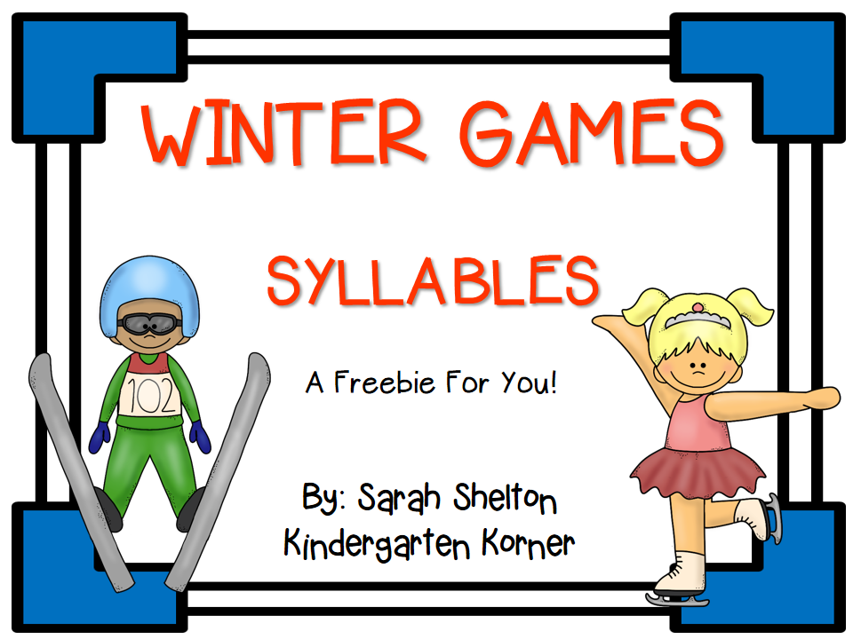 http://www.teacherspayteachers.com/Product/Winter-Games-Syllables-1116258