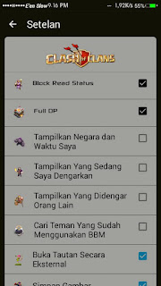 Download BBM Mod clash of clan Base Versi 213026 Terbaru