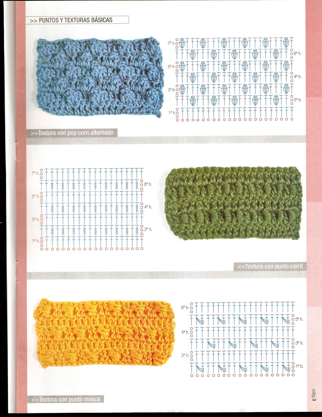 mis cosas: Puntadas en crochet
