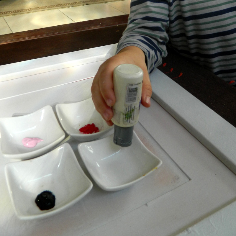 Un cuadro reciclado para una decoración frugal.