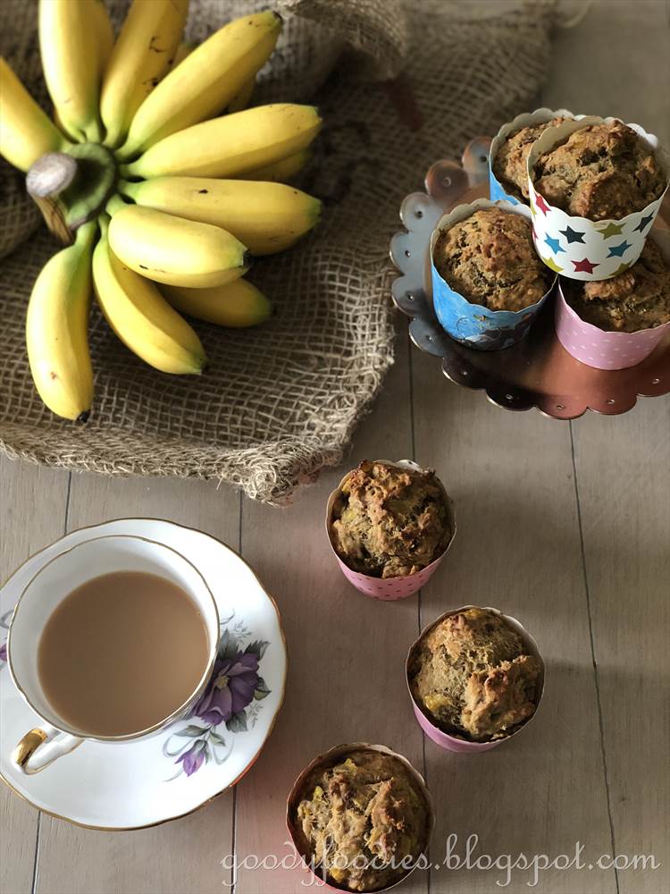 GoodyFoodies Recipe Easy SugarFree Banana Muffins (Baking with Kids)