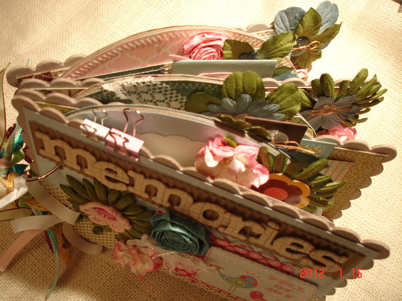 Scrapbooking by Phyllis Premade Scrapbook Chipboard ALbum *Memories*