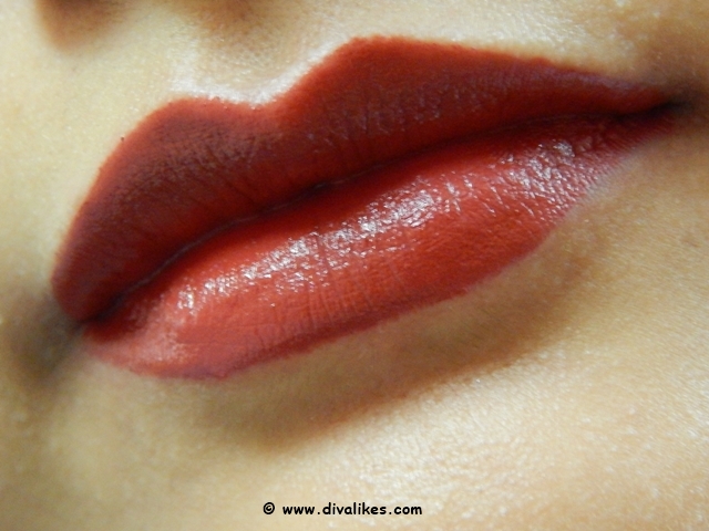 Colormates Lipstick & Lipliner Pencil Ruby Red Lip Swatch
