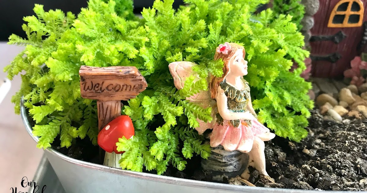 Mini Dollhouse FAIRY GARDEN Accessories My Garden Miniatures Welcome Fairy Walkway