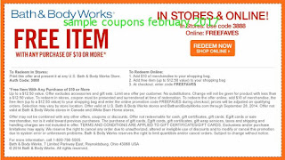 free Bath And Body Works coupons february 2017 free Bath And Body Works coupons february 2017