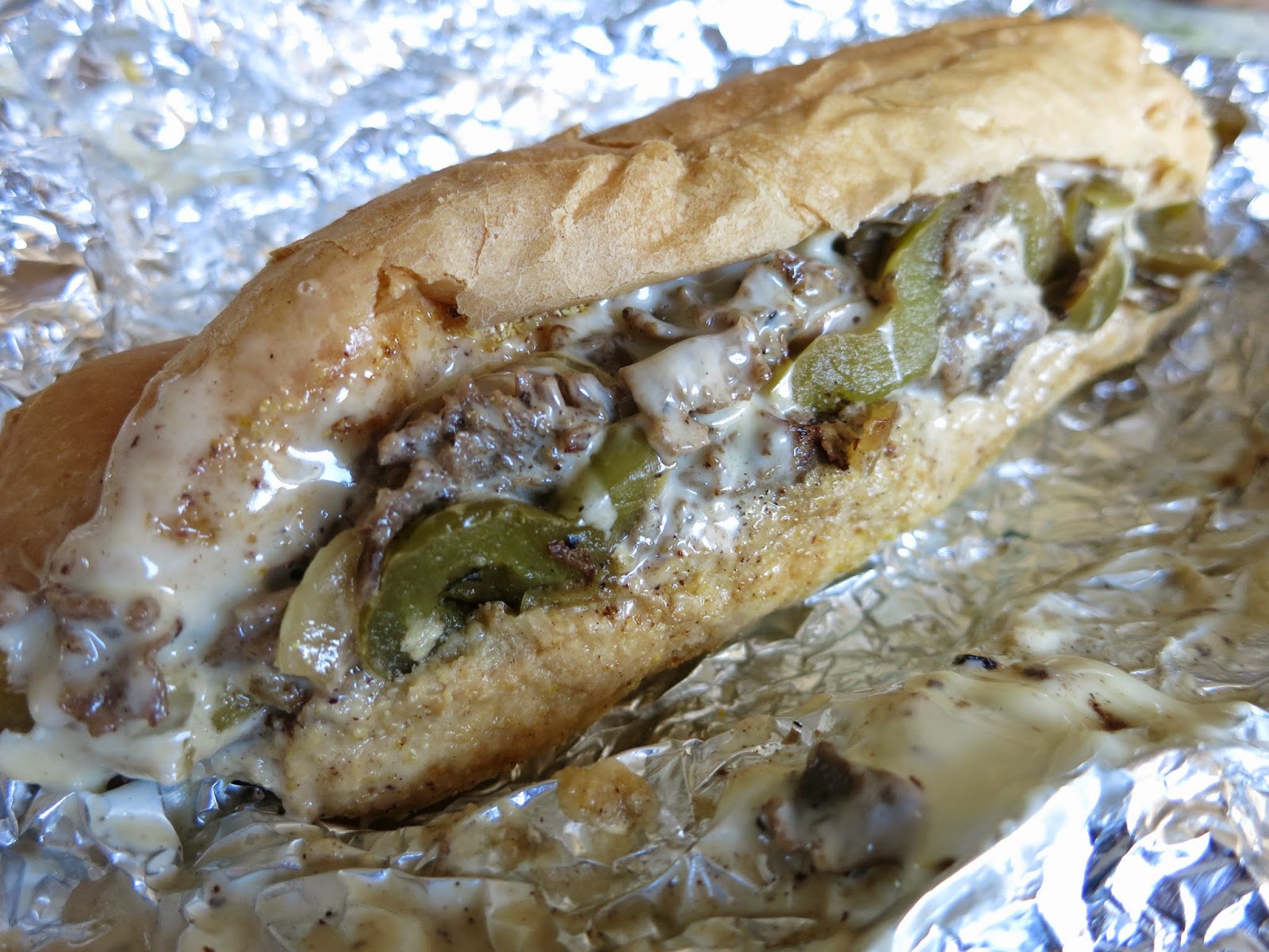 pieces of m Jersey Mike's Philly Cheesesteak